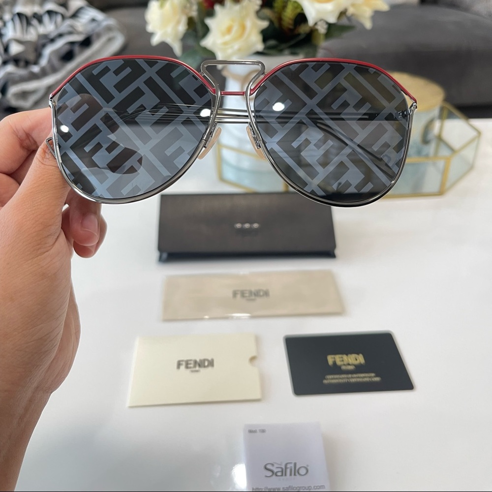 Fendi Oversized Logo Sunglasses